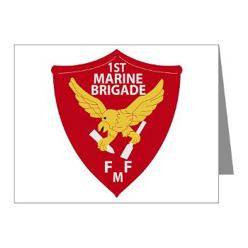 1MEB - M01 - 02 - 1st Marine Expeditionary Brigade - Note Cards (Pk of 20)